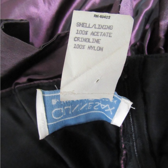 Vintage Gunne Sax Sequin Draped-Back Gown - Picture 16 of 16